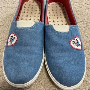 Minnie and Mickey slip-on shoes